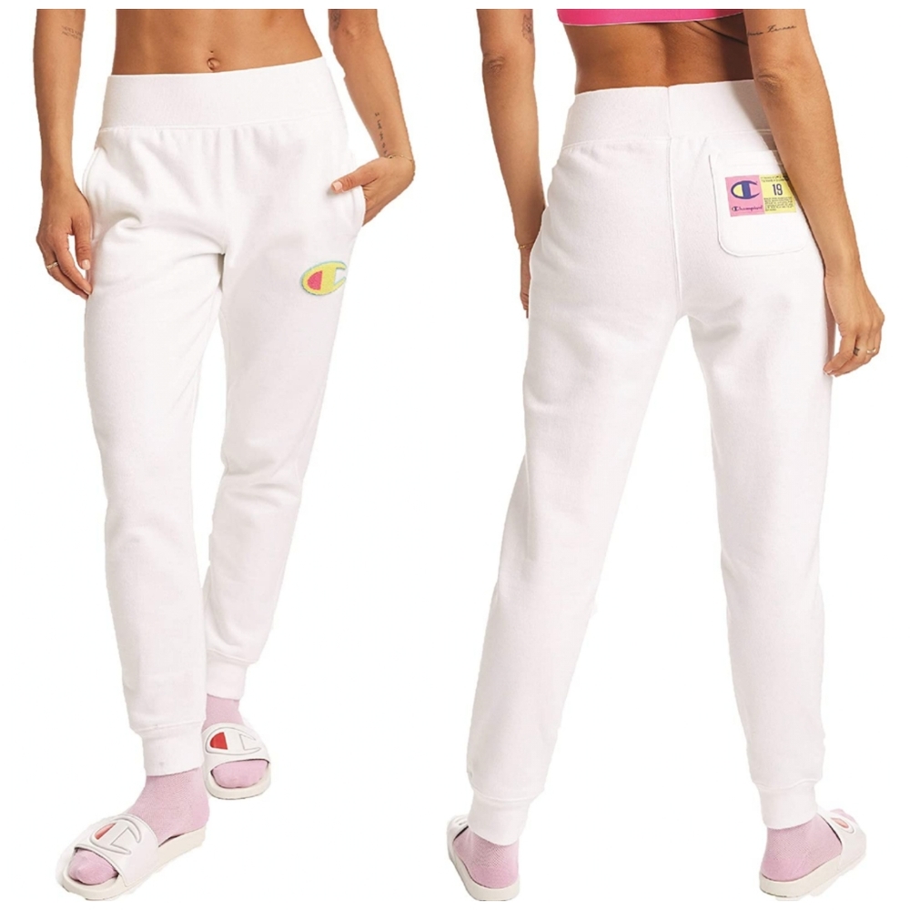 Champion ➕ Reverse Weave Joggers, Chenille C Logo